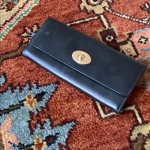 Coach Clutch with gold chain